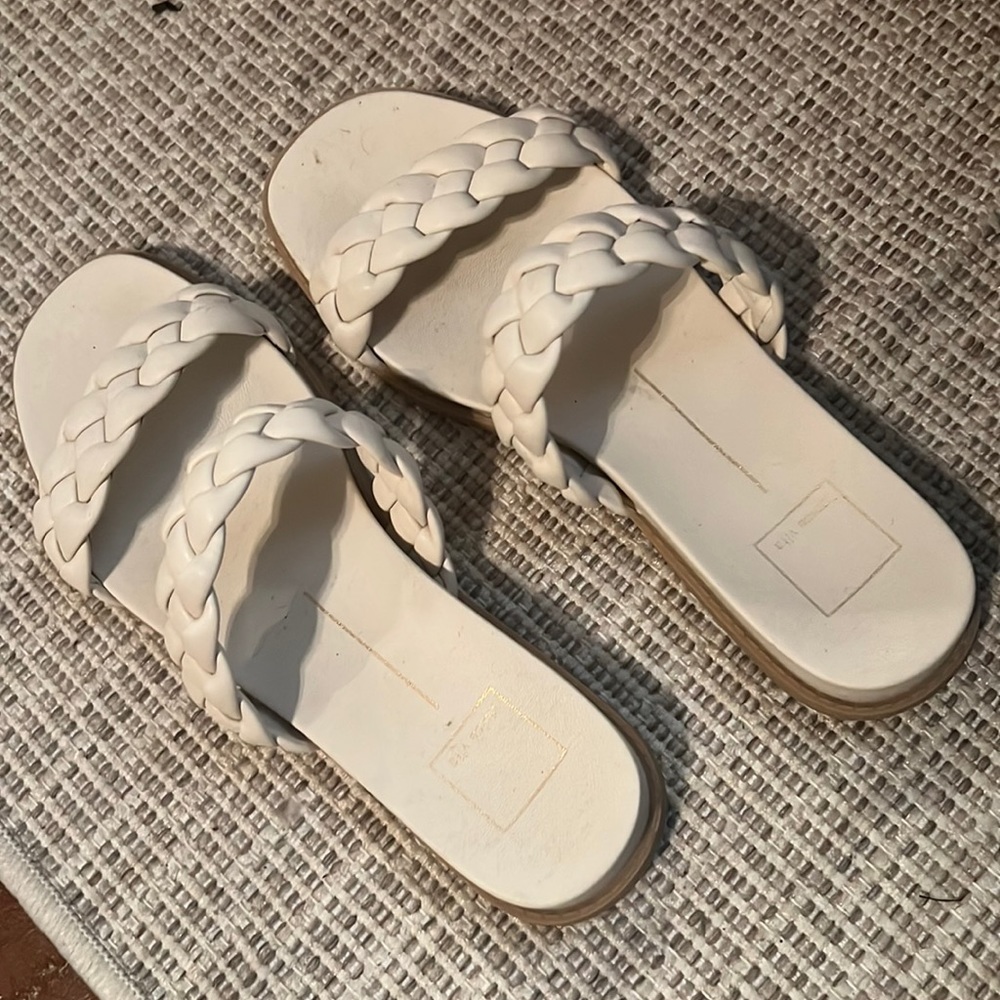 Dolce vita square toe ivory sandals